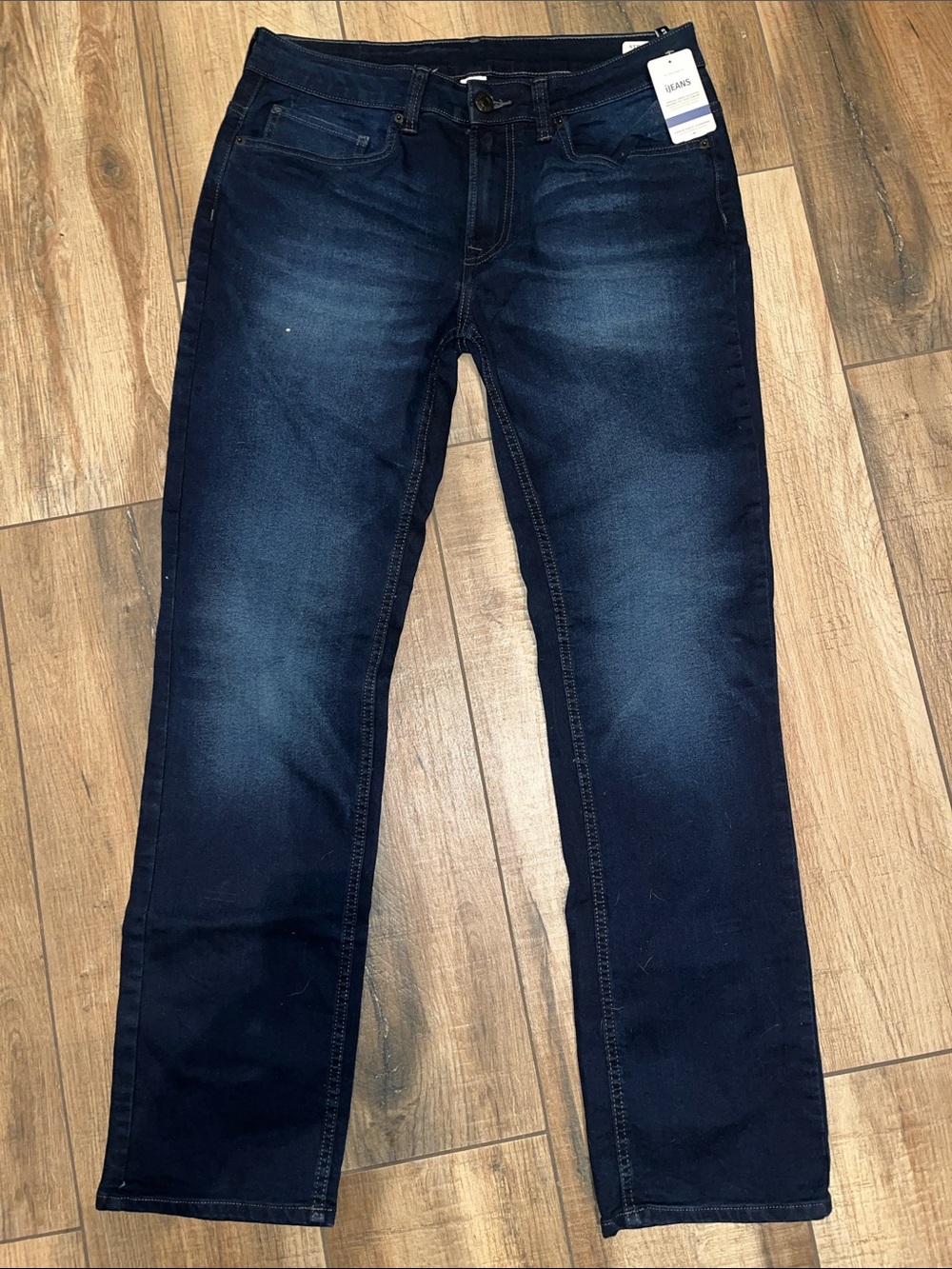Straight Fit Men's Jeans in Dark Indigo - ijeans